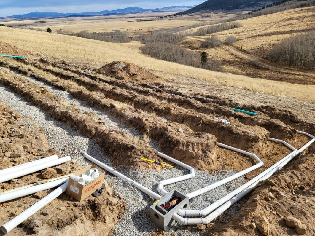 A Septic system installed by our professionals